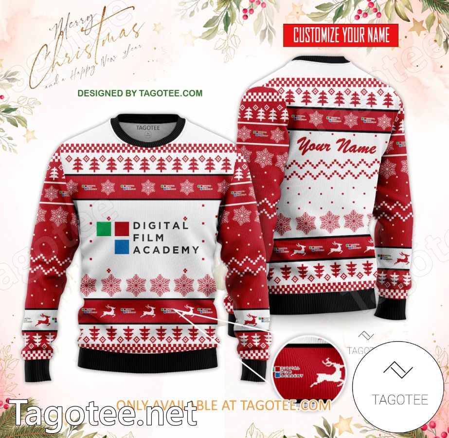 Digital Film Academy Custom Ugly Christmas Sweater - EmonShop