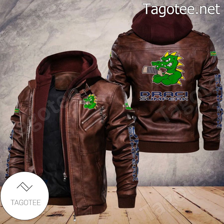 Draci Šumperk Logo Leather Jacket a