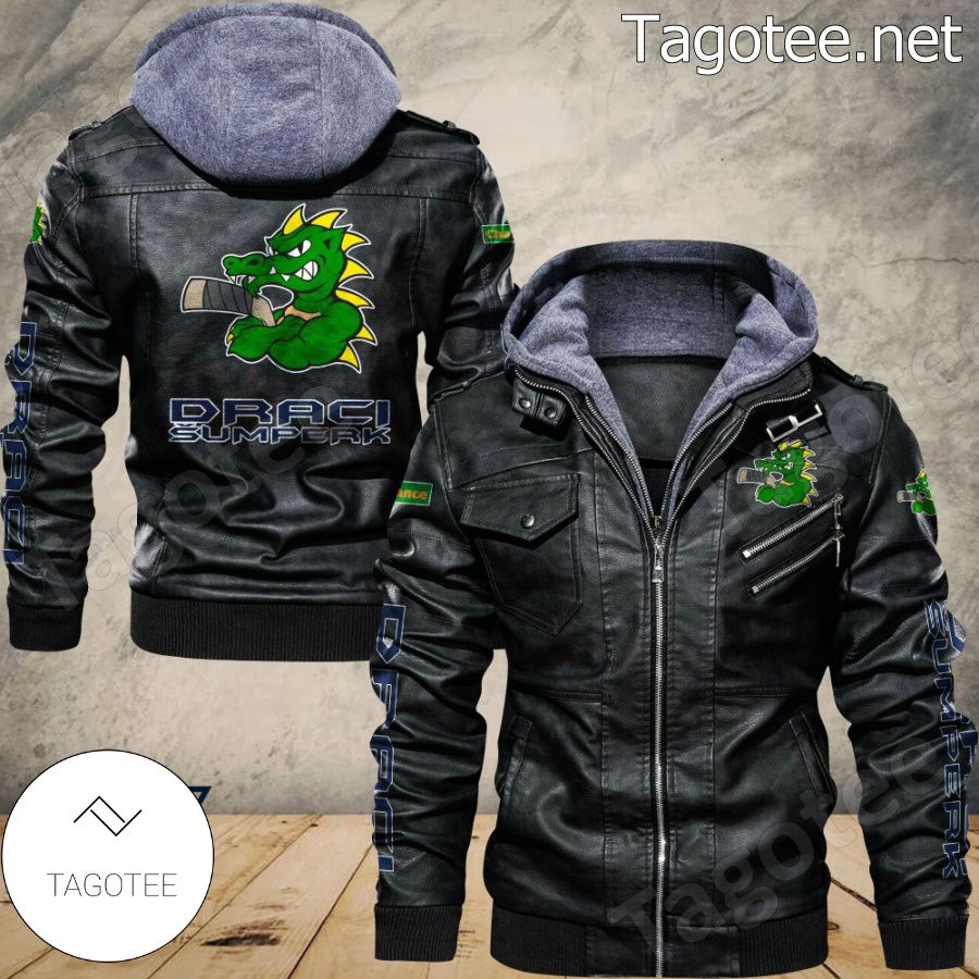 Draci Šumperk Logo Leather Jacket