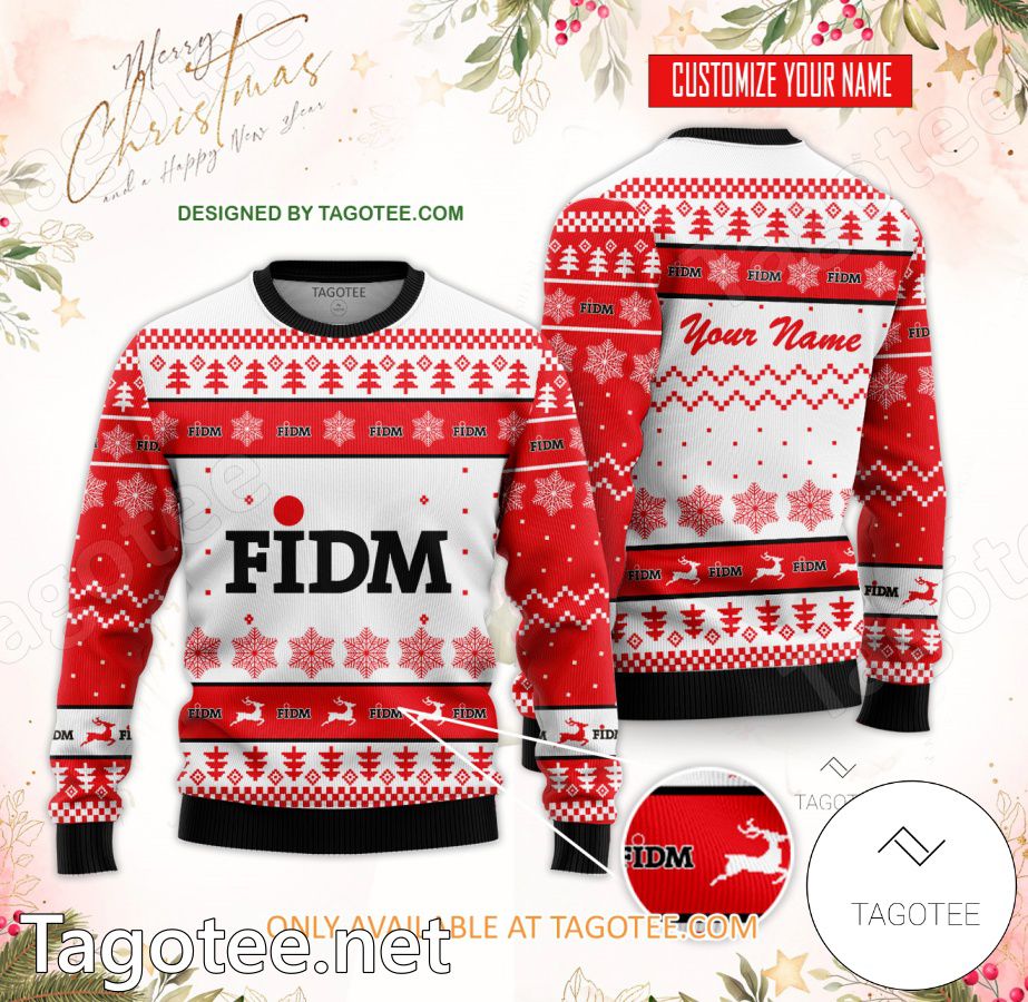 Fashion Institute of Design & Merchandising Los Angeles Custom Ugly Christmas Sweater - EmonShop