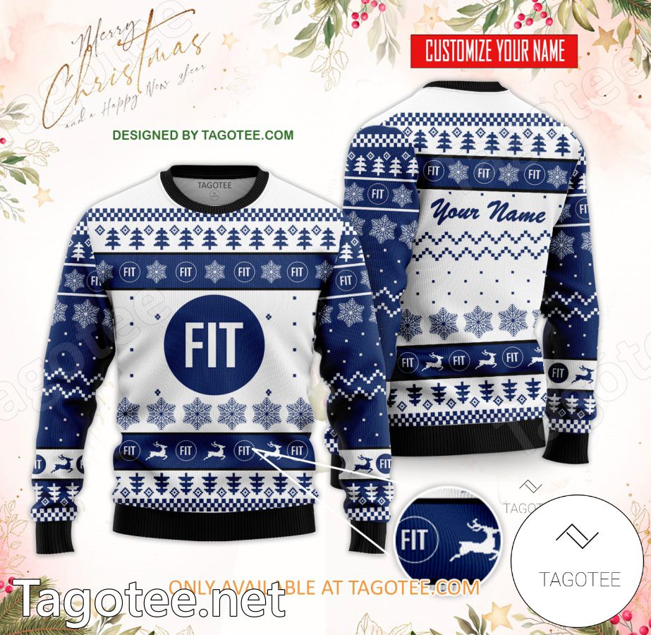 Fashion Institute of Technology Custom Ugly Christmas Sweater - EmonShop