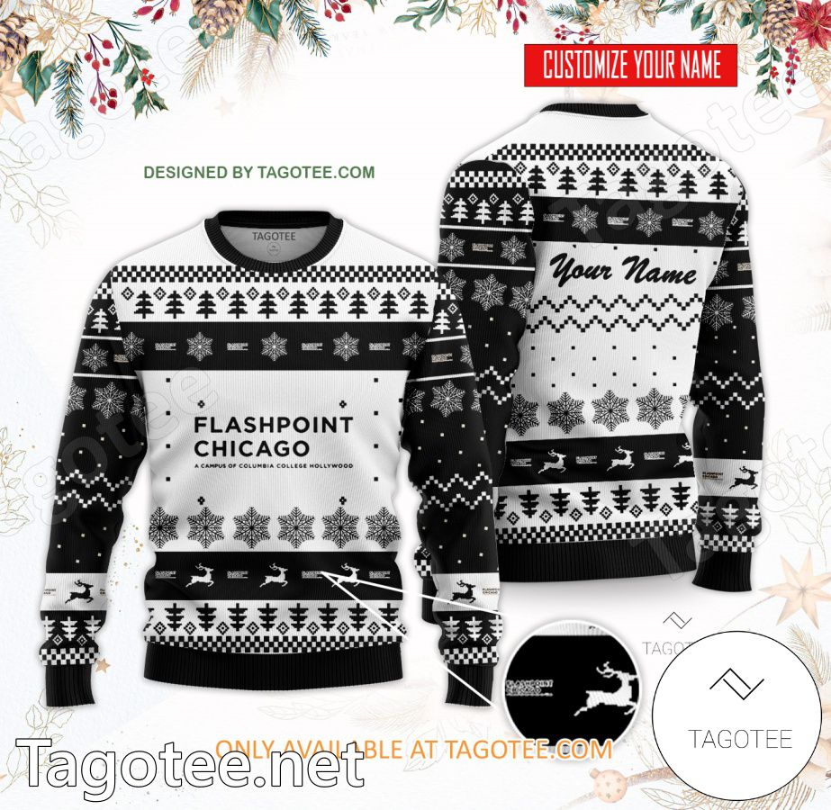 Flashpoint Chicago A Campus of Columbia College Hollywood Custom Ugly Christmas Sweater - BiShop