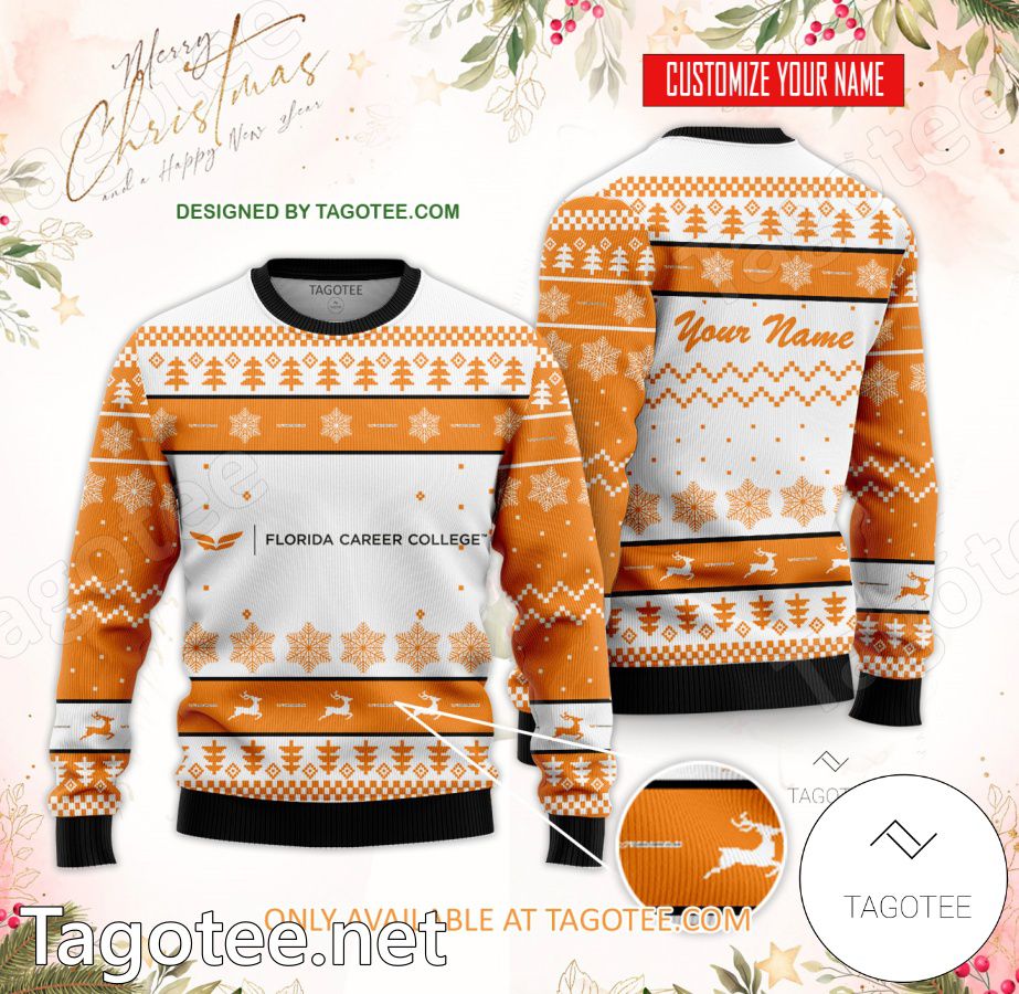 Florida Career College-West Palm Beach Custom Ugly Christmas Sweater - MiuShop