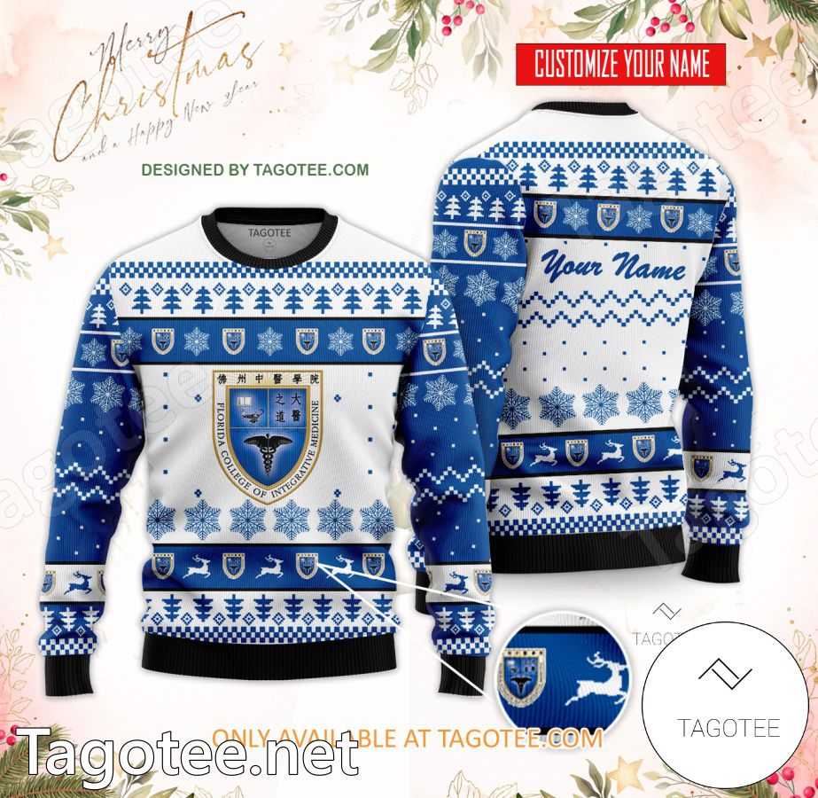 Florida College of Integrative Medicine Custom Ugly Christmas Sweater - BiShop