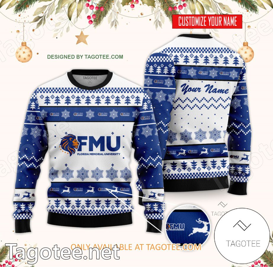 Florida Memorial University Custom Ugly Christmas Sweater - BiShop