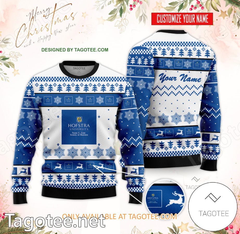 Frank G. Zarb School of Business Custom Ugly Christmas Sweater - EmonShop