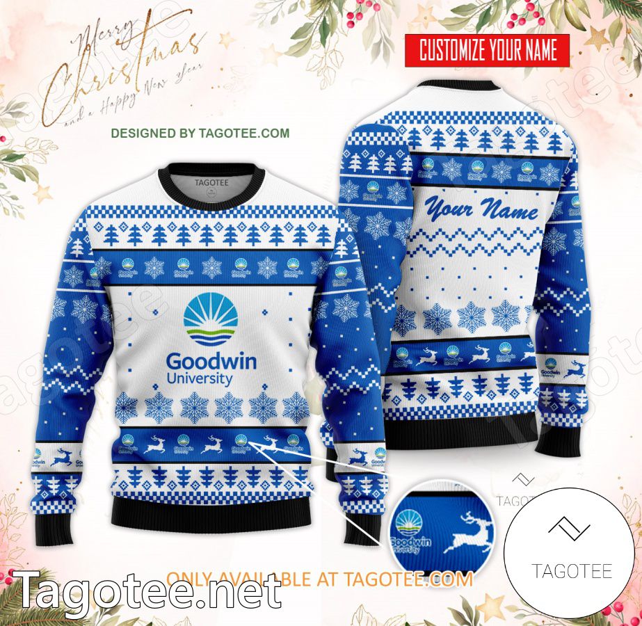 Goodwin College Custom Ugly Christmas Sweater - BiShop