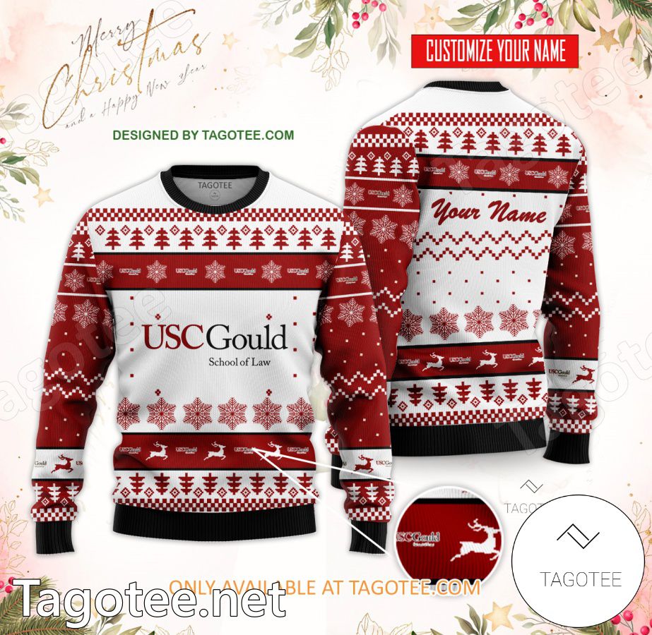 Gould School of Law Custom Ugly Christmas Sweater - EmonShop