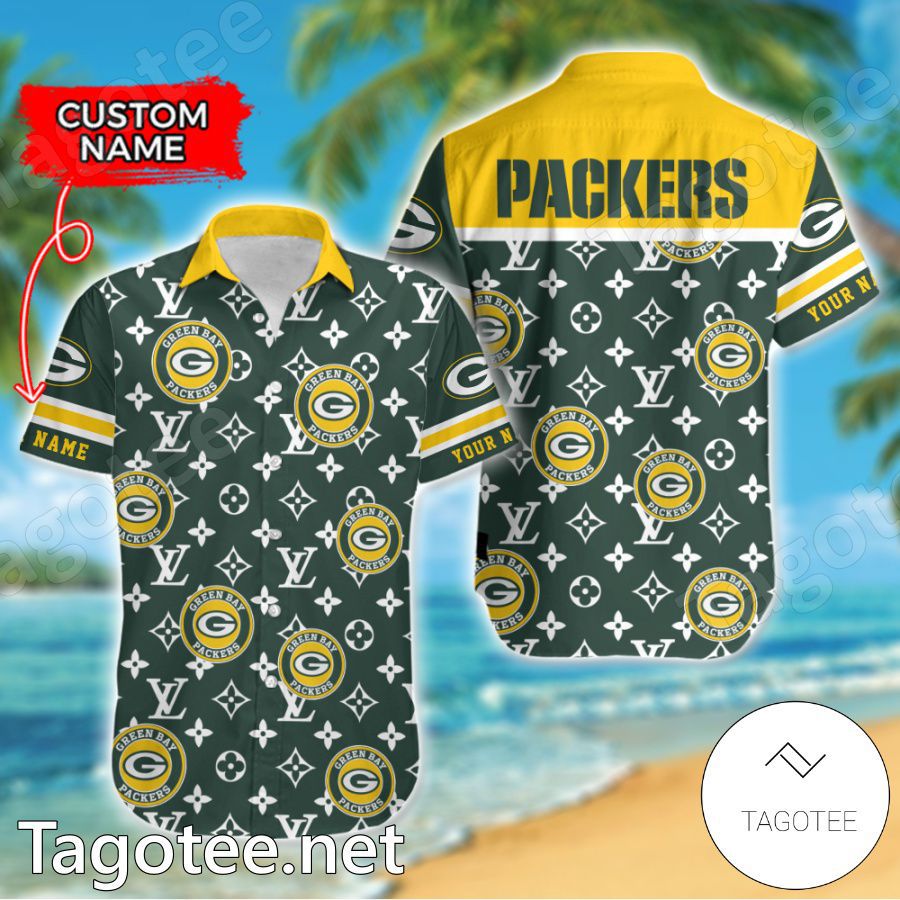 Green Bay Packers Louis Vuitton LV NFL Custom Hawaiian Shirt