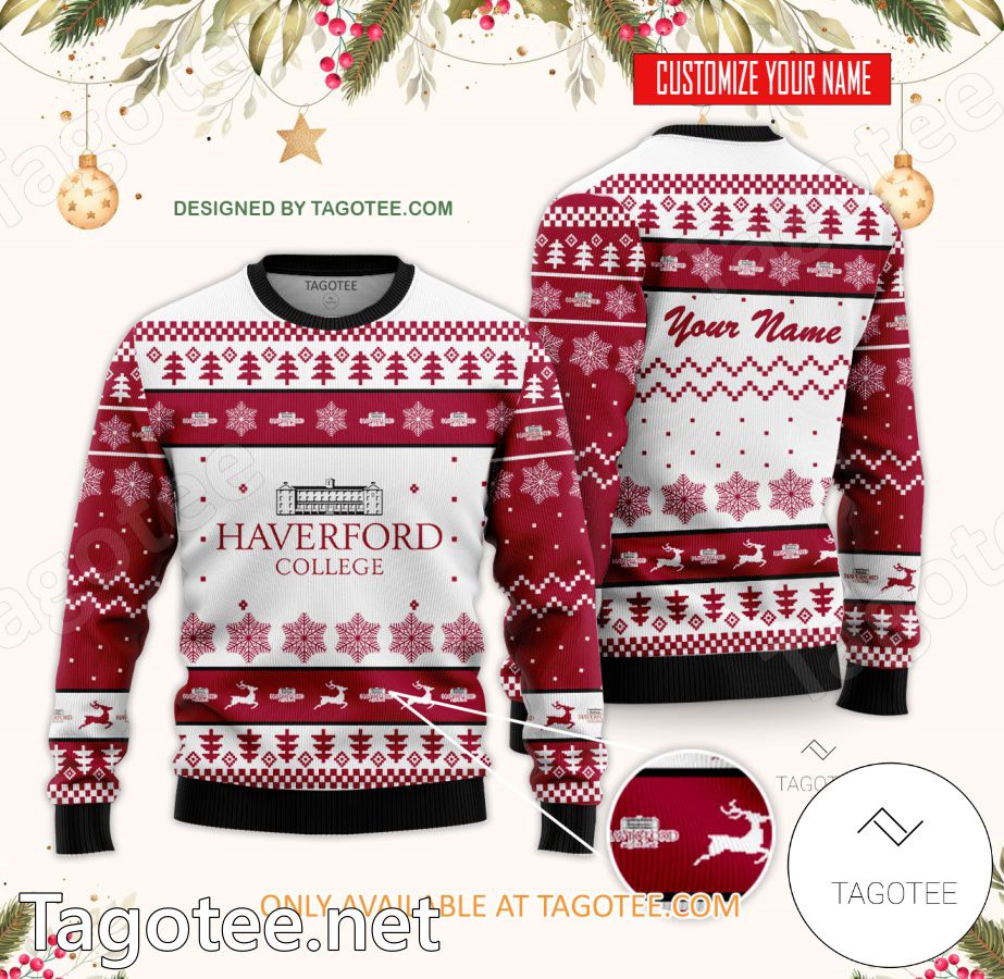 Haverford College Custom Ugly Christmas Sweater - BiShop