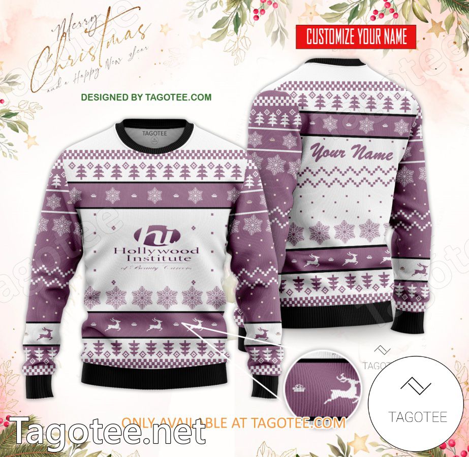 Hollywood Institute of Beauty Careers-West Palm Beach Custom Ugly Christmas Sweater - MiuShop