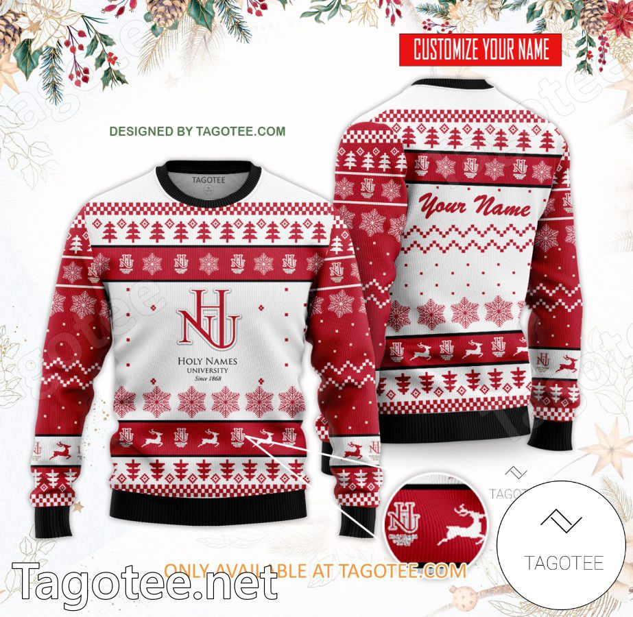 Holy Names University Custom Ugly Christmas Sweater - BiShop