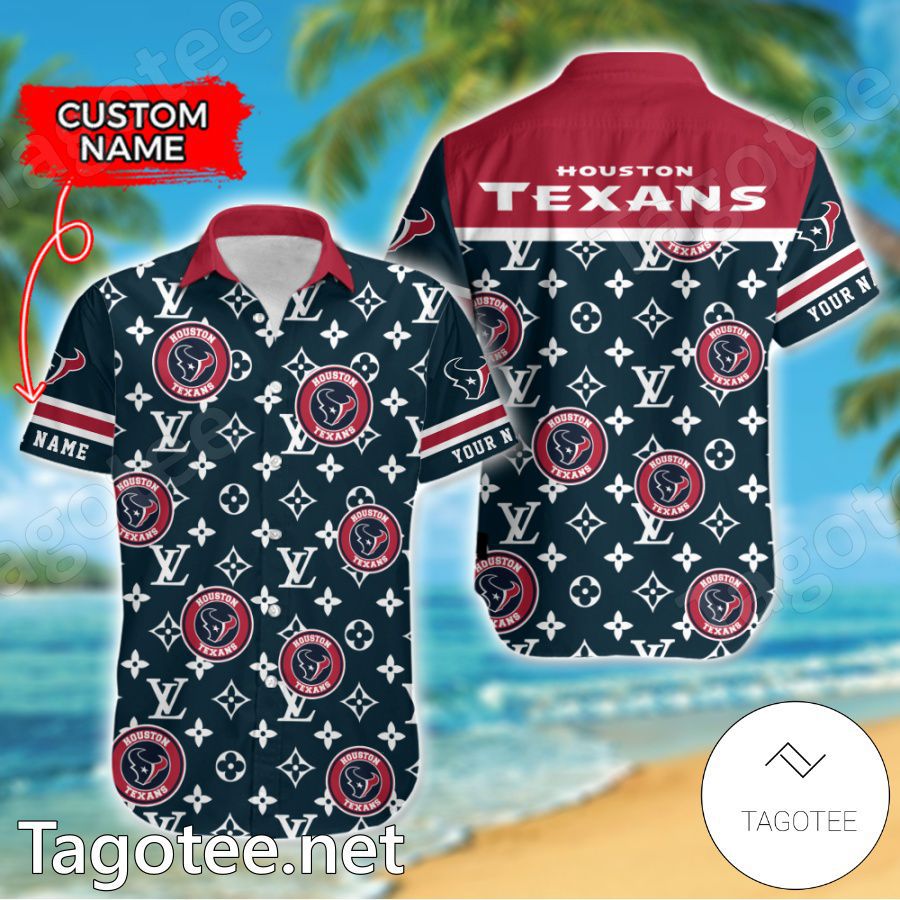 Houston Texans Louis Vuitton LV NFL Custom Hawaiian Shirt