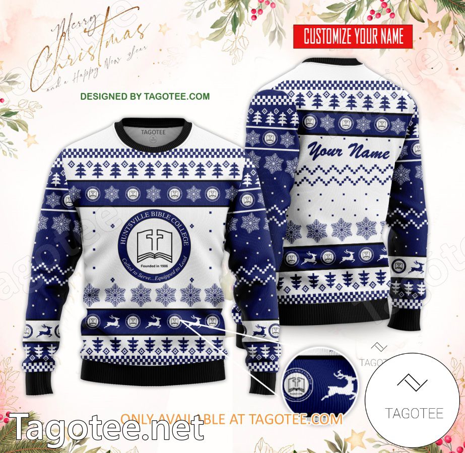 Huntsville Bible College Custom Ugly Christmas Sweater - EmonShop