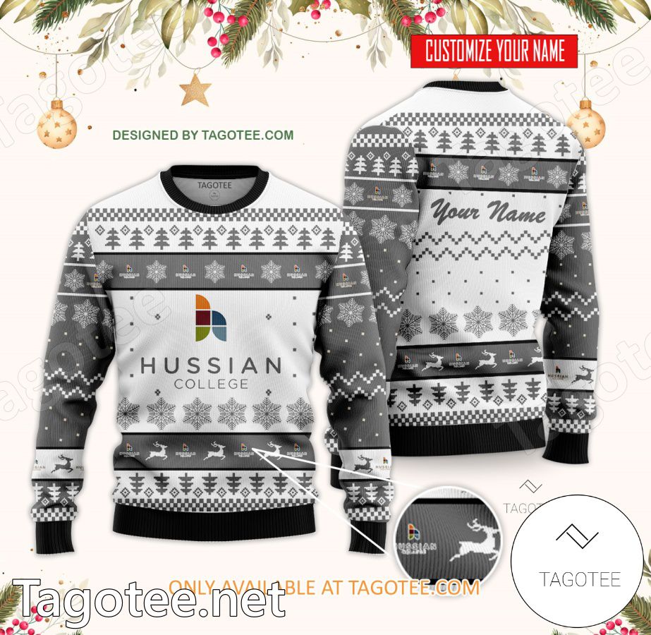 Hussian School of Art Custom Ugly Christmas Sweater - BiShop