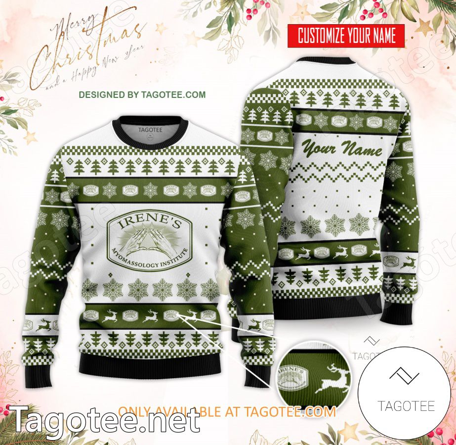 Irene's Myomassology Institute Custom Ugly Christmas Sweater - BiShop