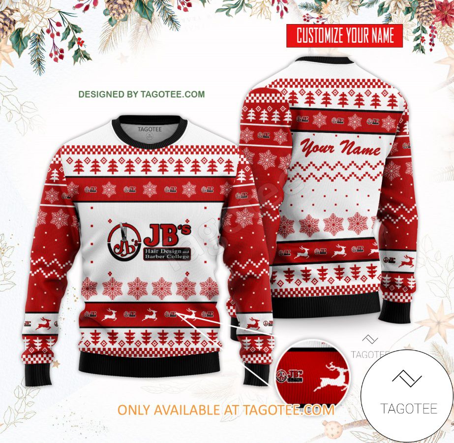 JB's Hair Design and Barber College Custom Ugly Christmas Sweater - BiShop