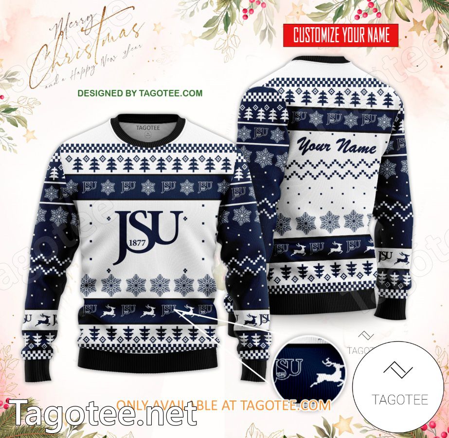 Jackson State University Custom Ugly Christmas Sweater - EmonShop