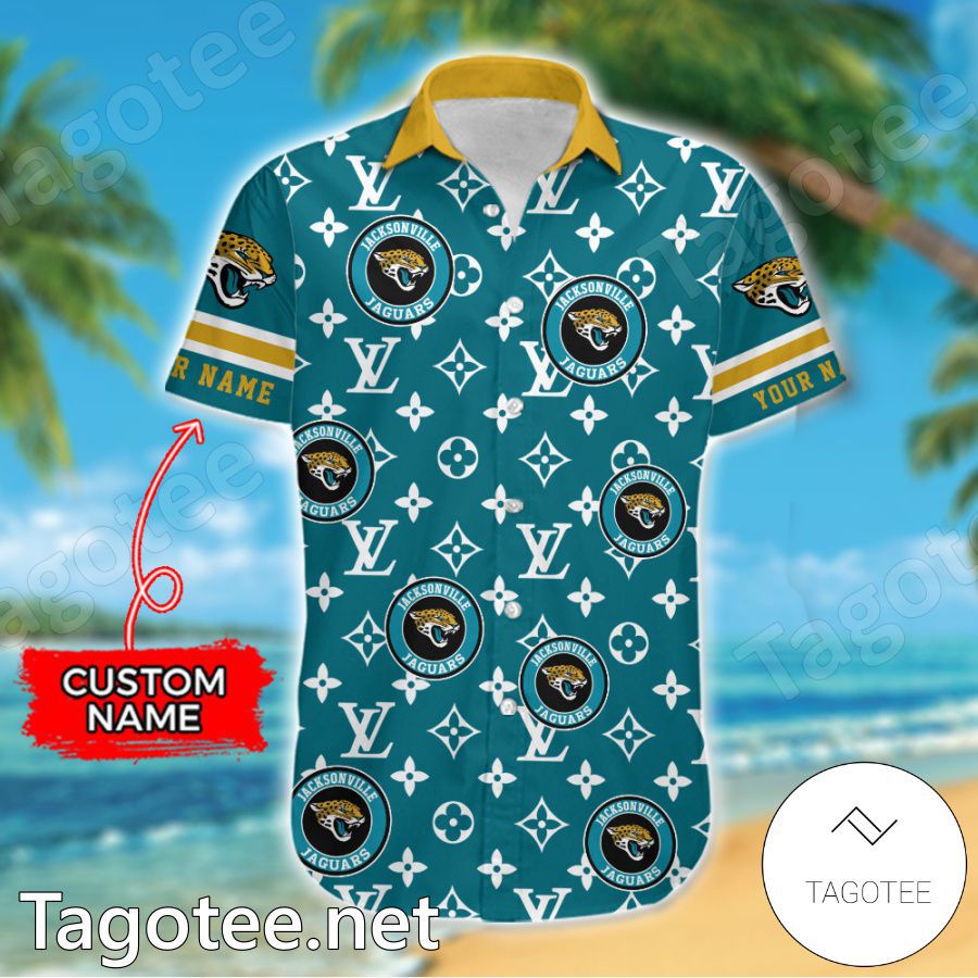 Jacksonville Jaguars Louis Vuitton LV NFL Custom Hawaiian Shirt a