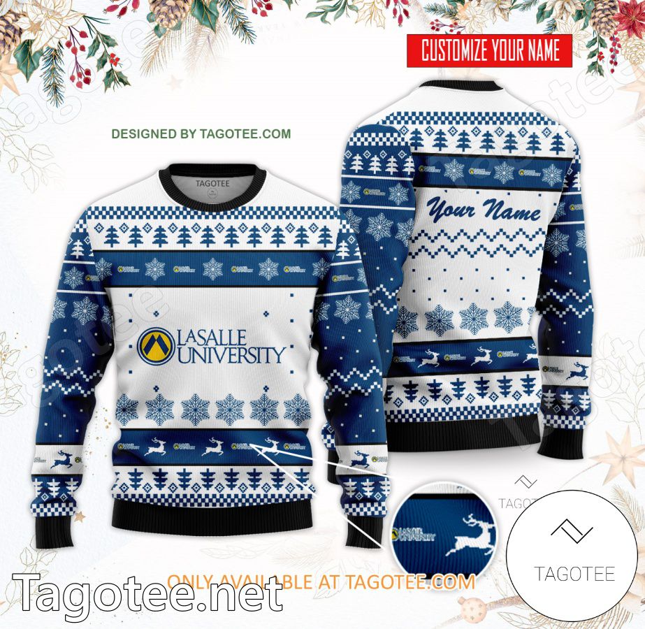 La Salle University Custom Ugly Christmas Sweater - BiShop