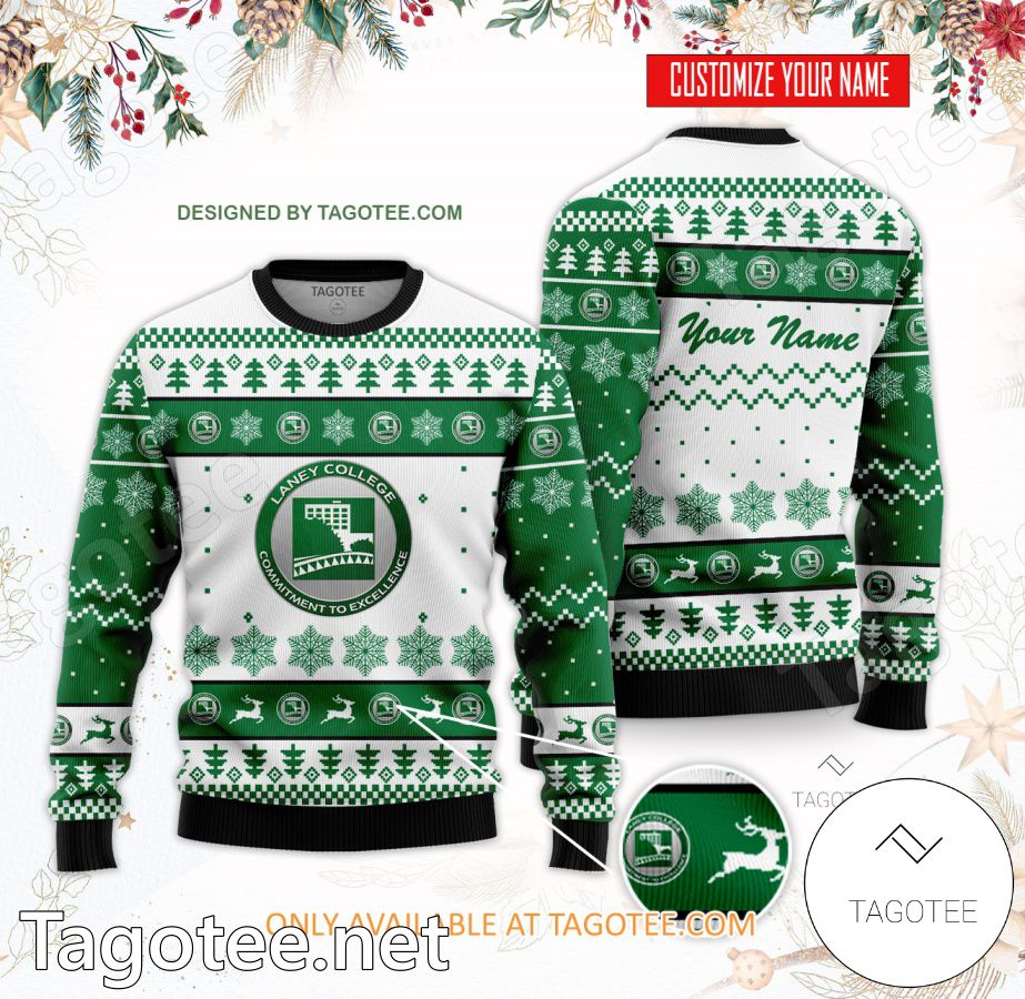 Laney College Custom Ugly Christmas Sweater - BiShop