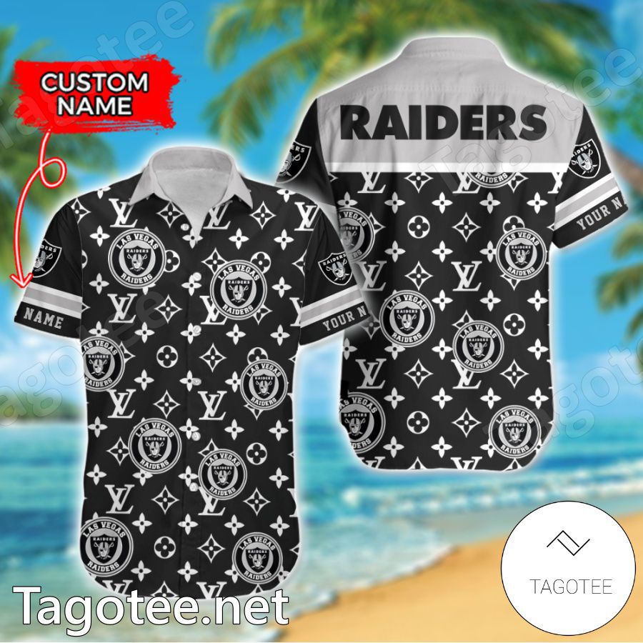 Las Vegas Raiders Louis Vuitton LV NFL Custom Hawaiian Shirt