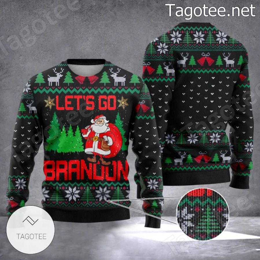 Let's Go Brandon Santa Claus Ugly Christmas Sweater