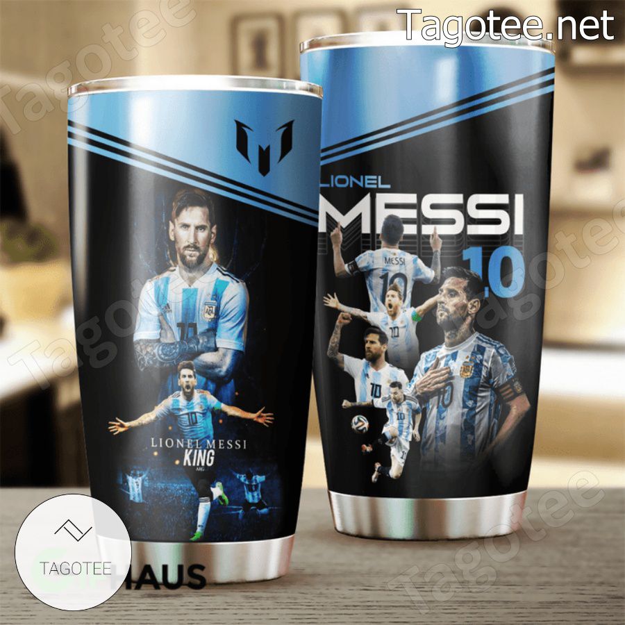 Lionel Messi 10 King Argentina Tumbler