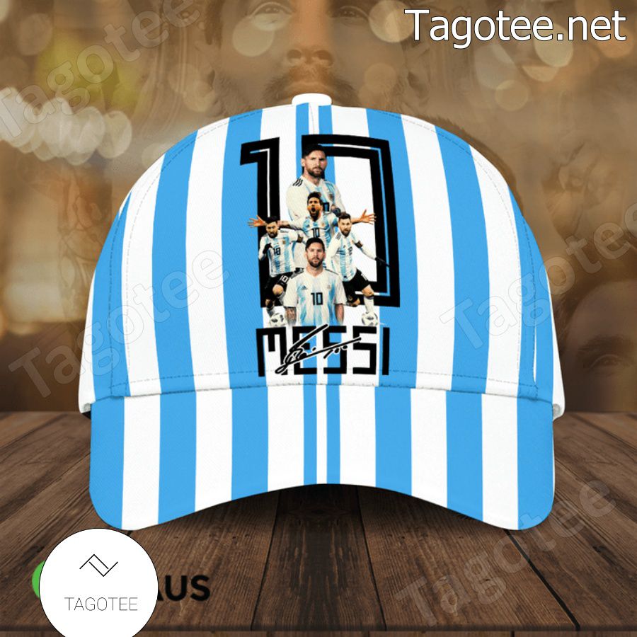 Lionel Messi Argentina 2022 Qatar World Cup Champion Signature Cap