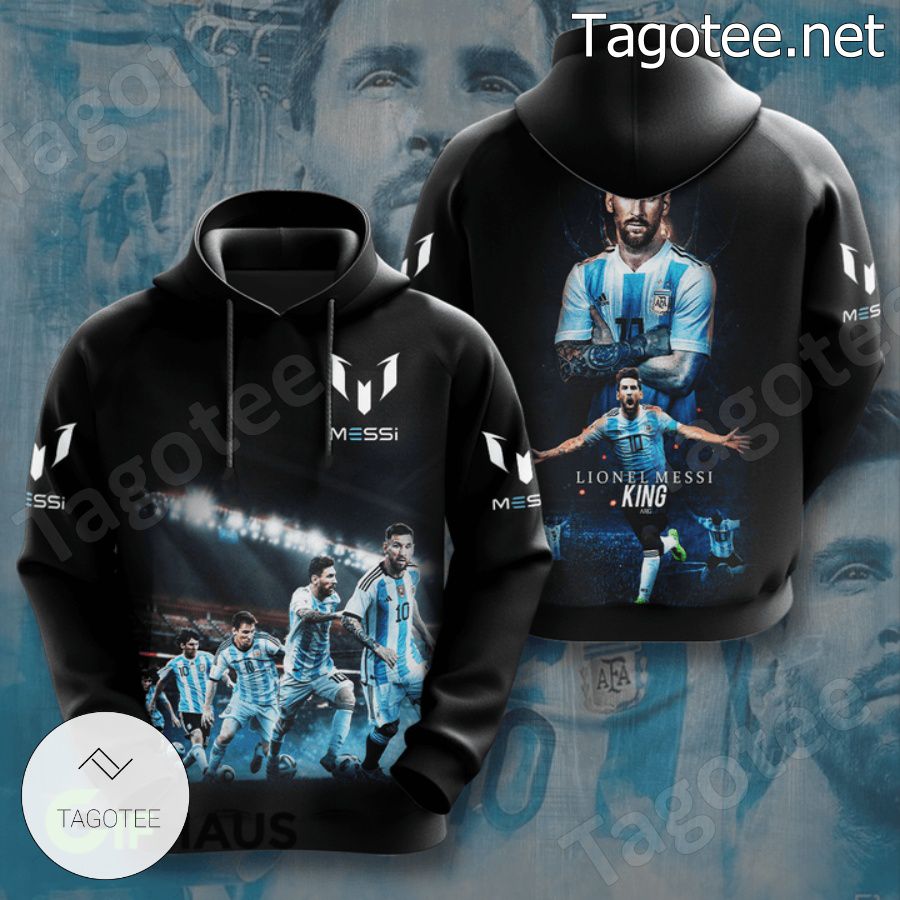 Lionel Messi Argentina King World Cup Champion 2022 T-shirt, Hoodie