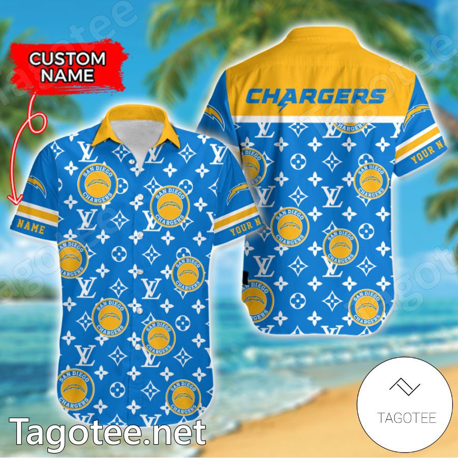 Los Angeles Chargers Louis Vuitton LV NFL Custom Hawaiian Shirt