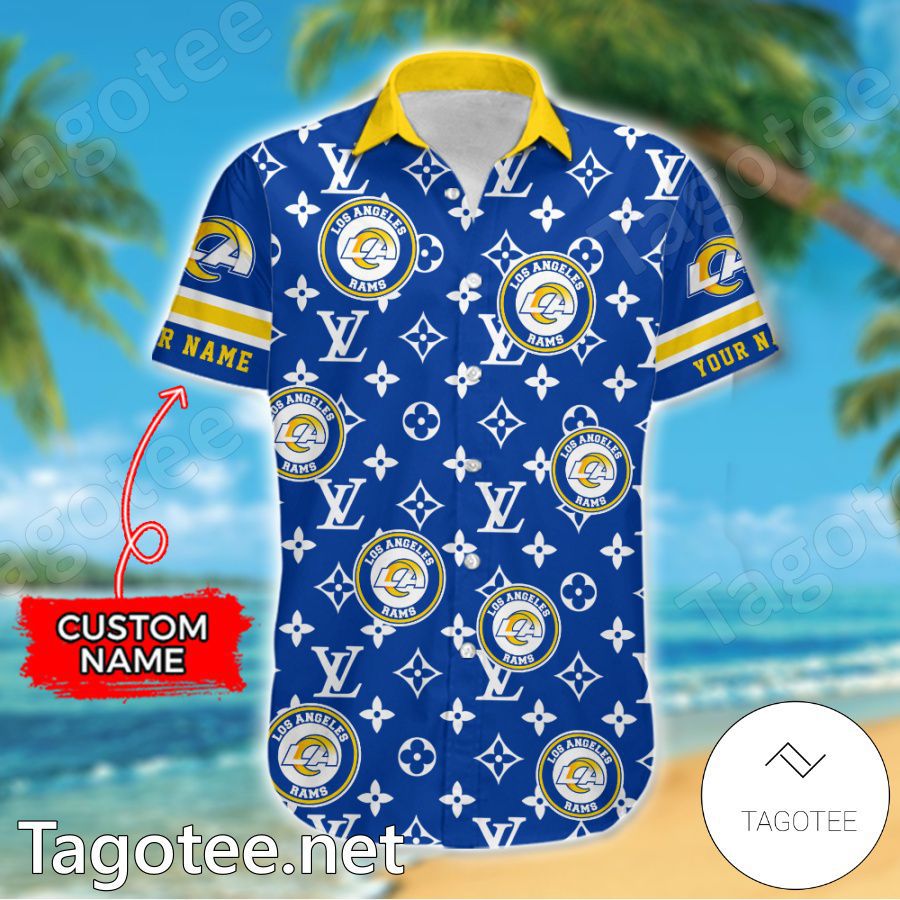 Los Angeles Rams Louis Vuitton LV NFL Custom Hawaiian Shirt a