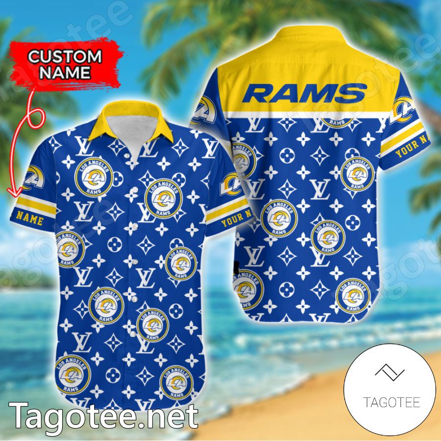 Los Angeles Rams Louis Vuitton LV NFL Custom Hawaiian Shirt