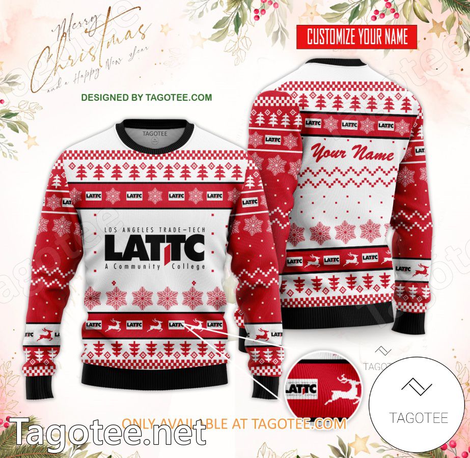 Los Angeles Trade Technical College Custom Ugly Christmas Sweater - EmonShop