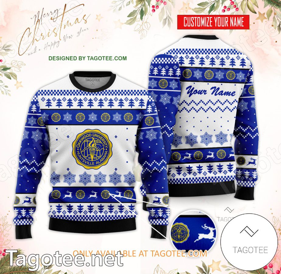 Oakwood University Custom Ugly Christmas Sweater - EmonShop