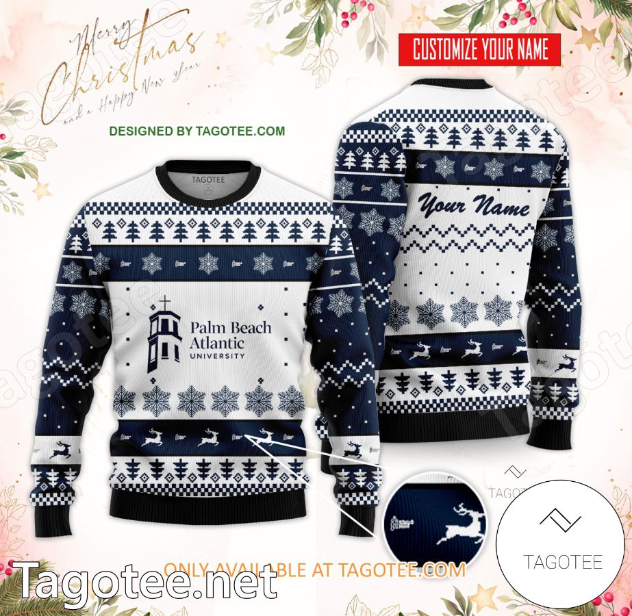 Palm Beach Atlantic University Custom Ugly Christmas Sweater - MiuShop