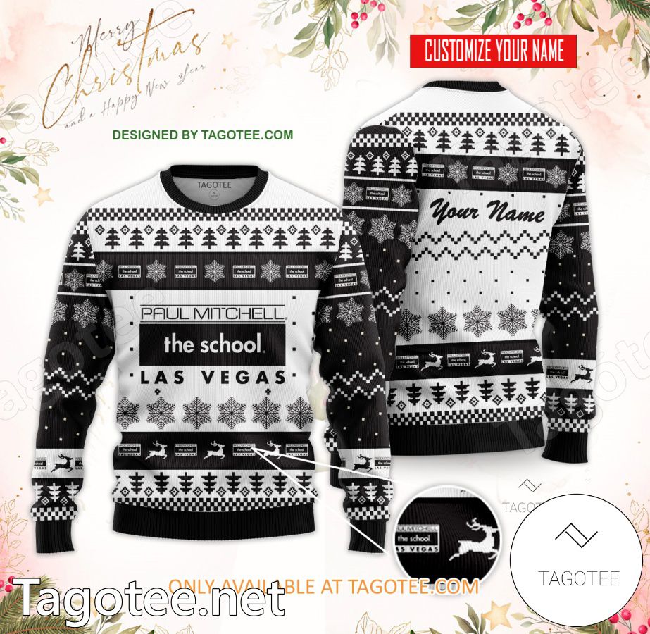 Paul Mitchell the School Las Vegas Custom Ugly Christmas Sweater - EmonShop