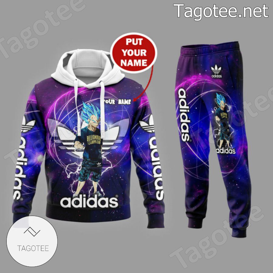 Personalized Vegeta Purple Galaxy Hoodie And Pants