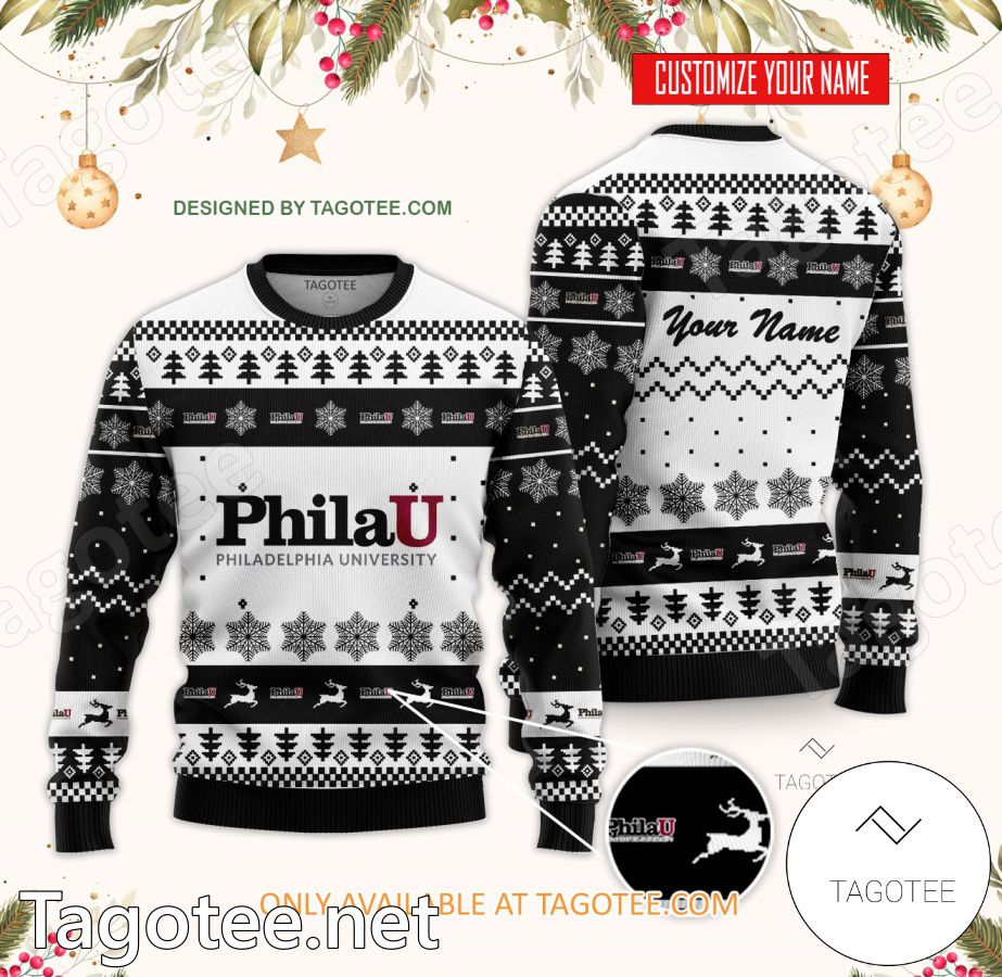 Philadelphia University Custom Ugly Christmas Sweater - BiShop