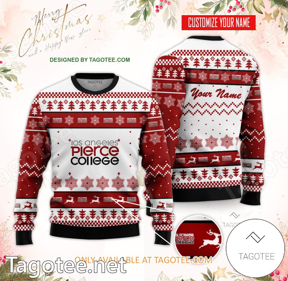 Pierce College Los Angeles Custom Ugly Christmas Sweater - EmonShop