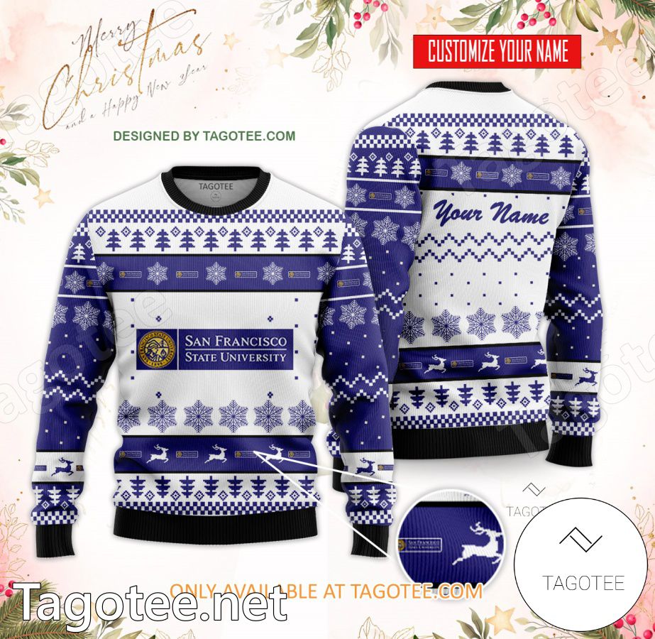 San Francisco State University Custom Ugly Christmas Sweater - BiShop