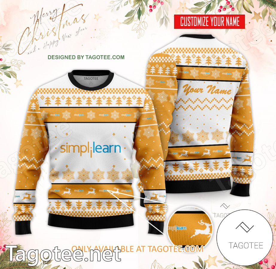 Simplilearn Custom Ugly Christmas Sweater - BiShop