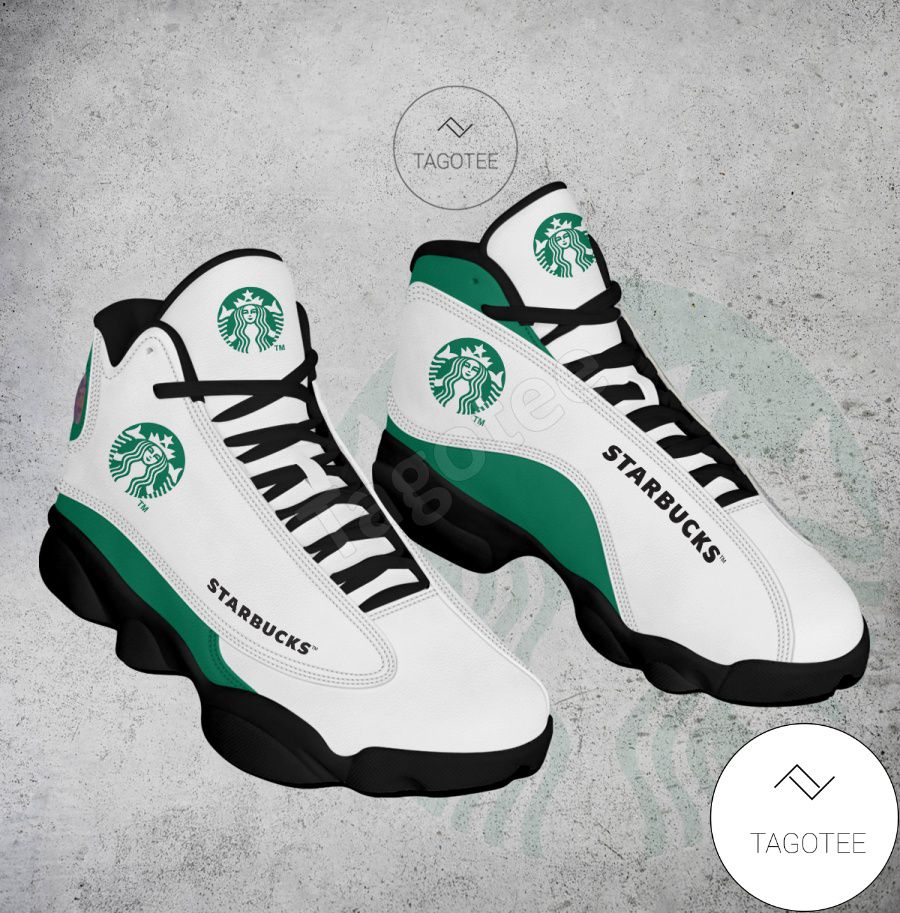 Starbucks Logo Air Jordan 13 Shoes - MiuShop a