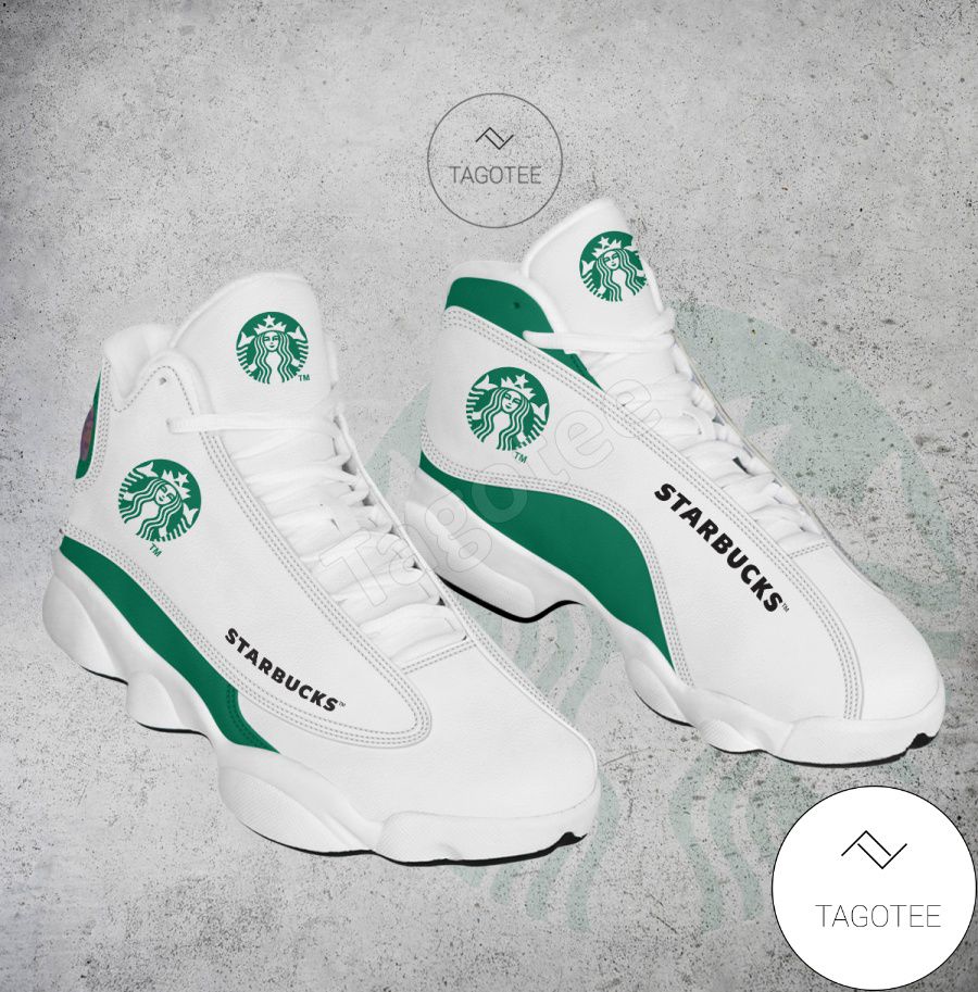 Starbucks Logo Air Jordan 13 Shoes - MiuShop