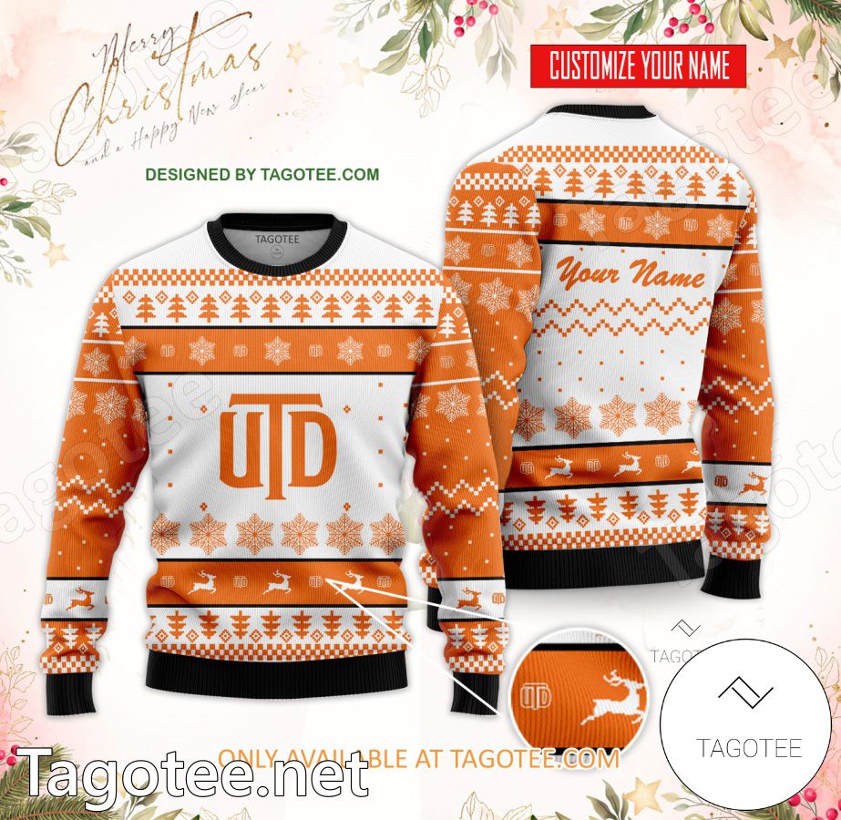 The University of Texas at Dallas Custom Ugly Christmas Sweater - MiuShop