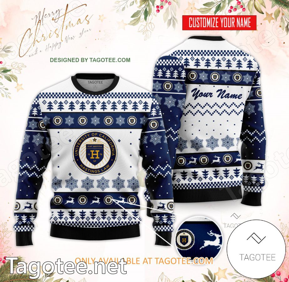 University of California-Hastings College of Law Custom Ugly Christmas Sweater - BiShop