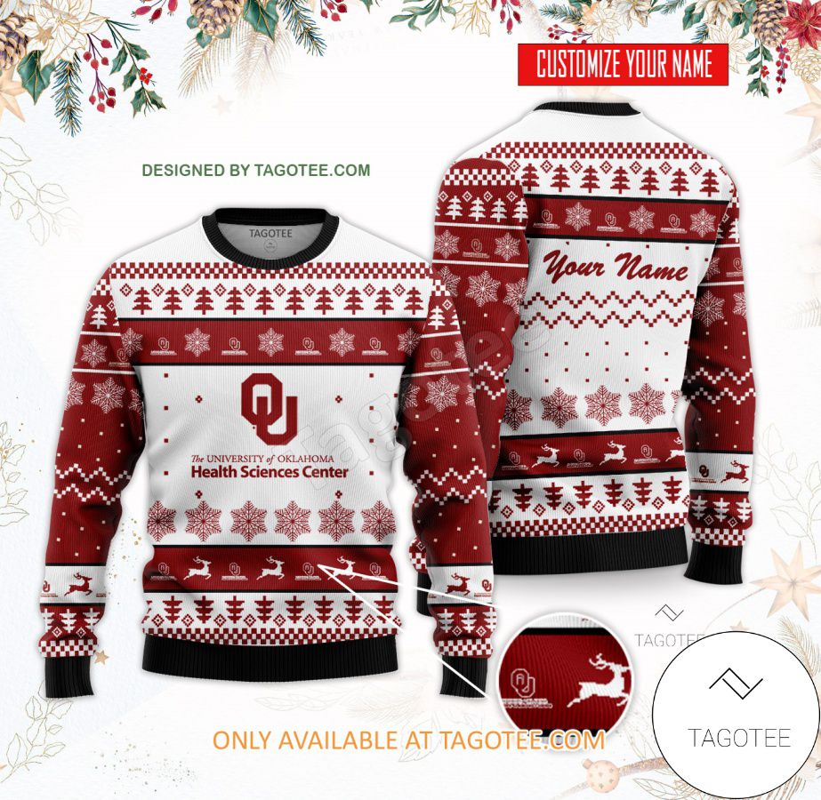 University of Oklahoma-Health Sciences Center Custom Ugly Christmas Sweater - BiShop