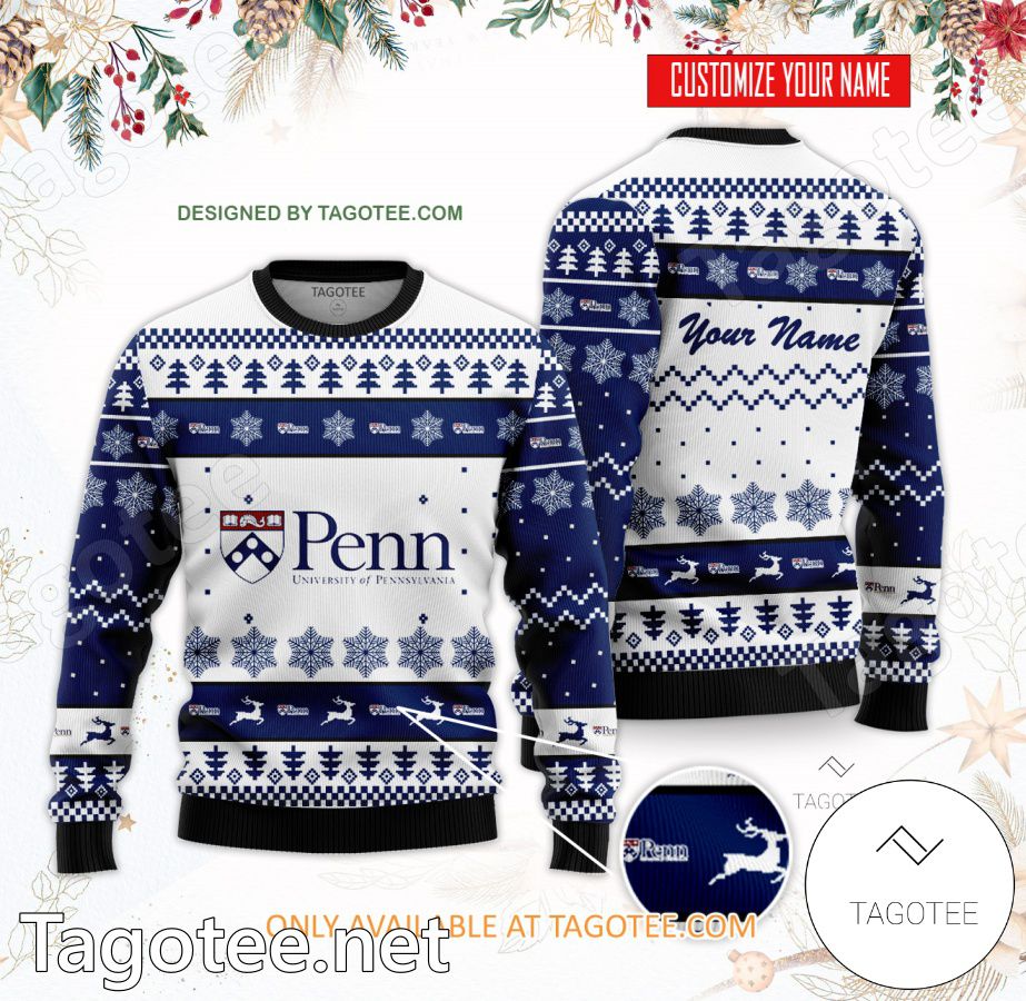 University of Pennsylvania Custom Ugly Christmas Sweater - BiShop