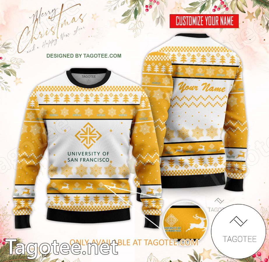 University of San Francisco Custom Ugly Christmas Sweater - BiShop