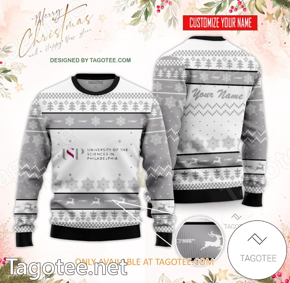 University of the Sciences in Philadelphia Custom Ugly Christmas Sweater - BiShop